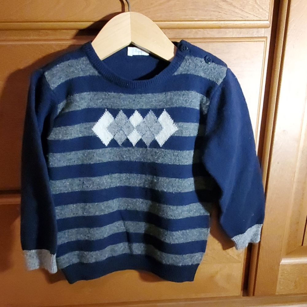 Il Gufo navy knit sweater Sz 18 months